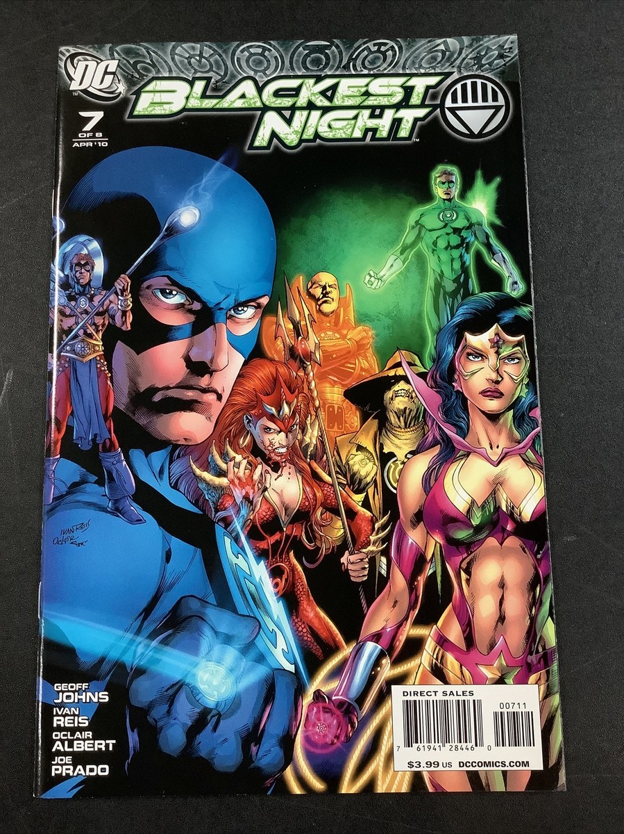 BLACKEST NIGHT #1 - 8 COMIC BOOK LOT FULL SERIES GREEN LANTERN DC