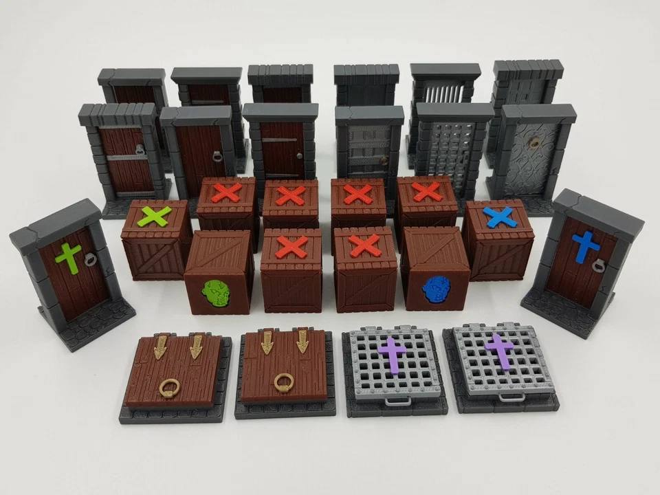 Zombicide Black Plague Objective Doors, Tokens & Vault Doors Bundle! - Image 2 of 4