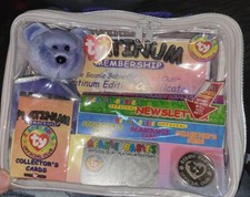 1999 TY Beanie Babies Official Club Membership Kit PLATINUM Edition Never...