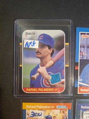 Rafael Palmeiro Baseball Card Lot Of 26 Diff. 2 Rookies. 2 Errors