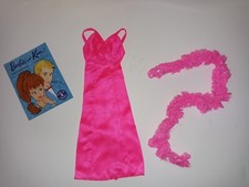 Barbie Vintage 1977 Superstar 9720 Hot Pink Mattel Fashion Dress  Boa