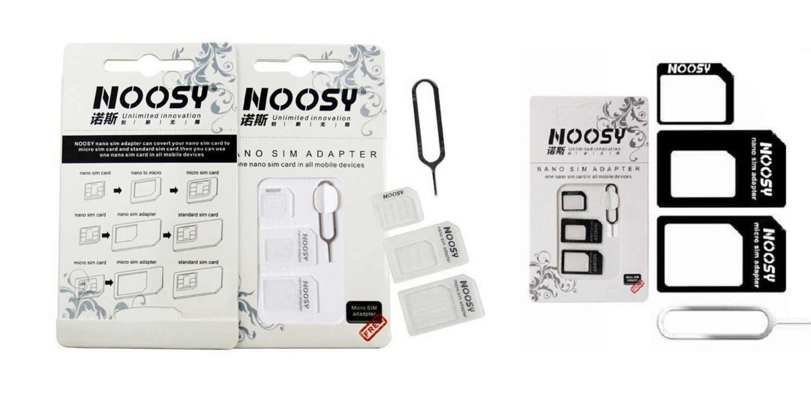 16 Pezzi 4 In 1 Adattatore Per Scheda SIM Con Spilla Di Espulsione Della Scheda SIM - Foto 4