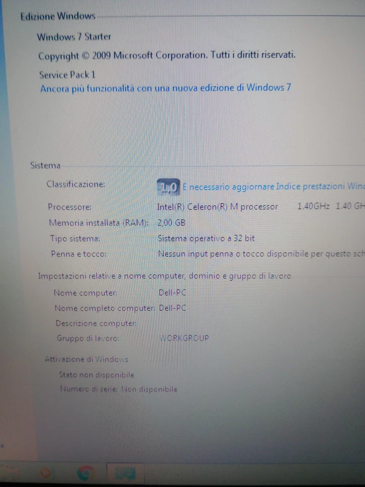 Notebook Dell Inspiron 1300 2GB 80GB HD - Immagine 3 di 4