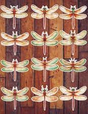 Dragonfly Vinyl Die Cut Stickers Set Scrapbooking Laptop Waterbottle
