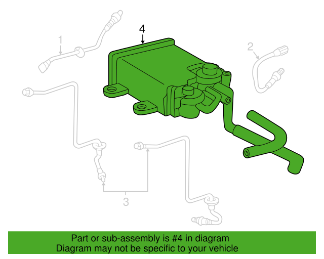 Genuine Lexus OEM 7774050092 Charcoal Canister FOR 20012006 Lexus LS430 eBay