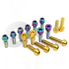 M5 Titanium Ti Screw Allen Hex Tapered Socket Cap Head Bolts 12 15 16 18 20 25mm