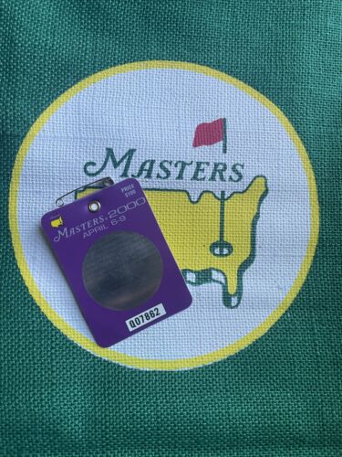 2000 Masters Tournament Badge, Augusta National Golf Club -Vijay Singh Wins  - Picture 1 of 1