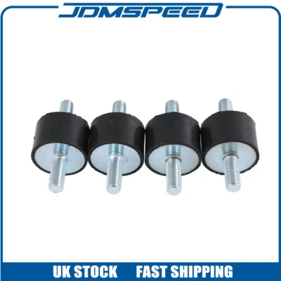 JDMSPEED 4Pcs M8 Male/Male Anti Vibration Rubber Mount Car Bobbin Isolator Damper 30x20mm