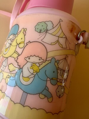 Gourde Vintage Sanrio Little Twin Stars, Thermos Japonais 1976, Made In Japan 70s