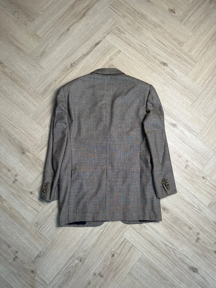 Men’s Kiton 100% Cashmere 3-Button Beige Check Blazer - 42R - Image 2 of 4