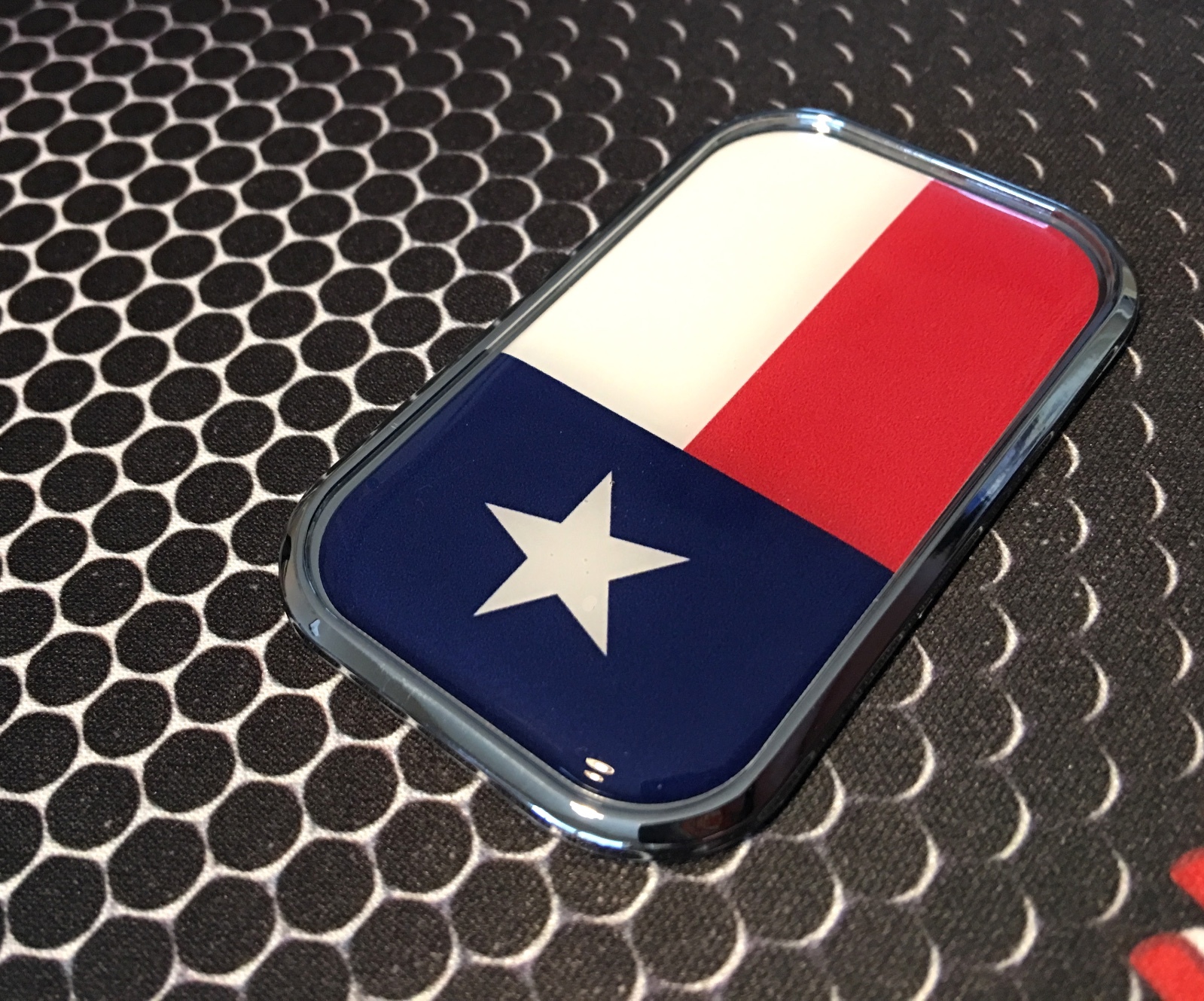 Texas Domed CHROME Emblem LONE STAR EMBLEM Proud Flag Car Sticker 3D 3