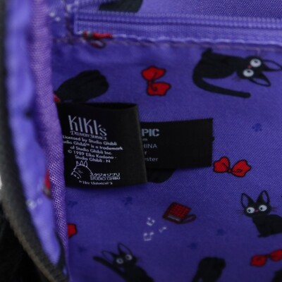 NWOT Rare Loungefly KIKI\'s Delivery Service Black Cat Backpack with Purple Ears RARE Loungefly Studio Ghibli Kiki Delivery Service Jiji  main image 4