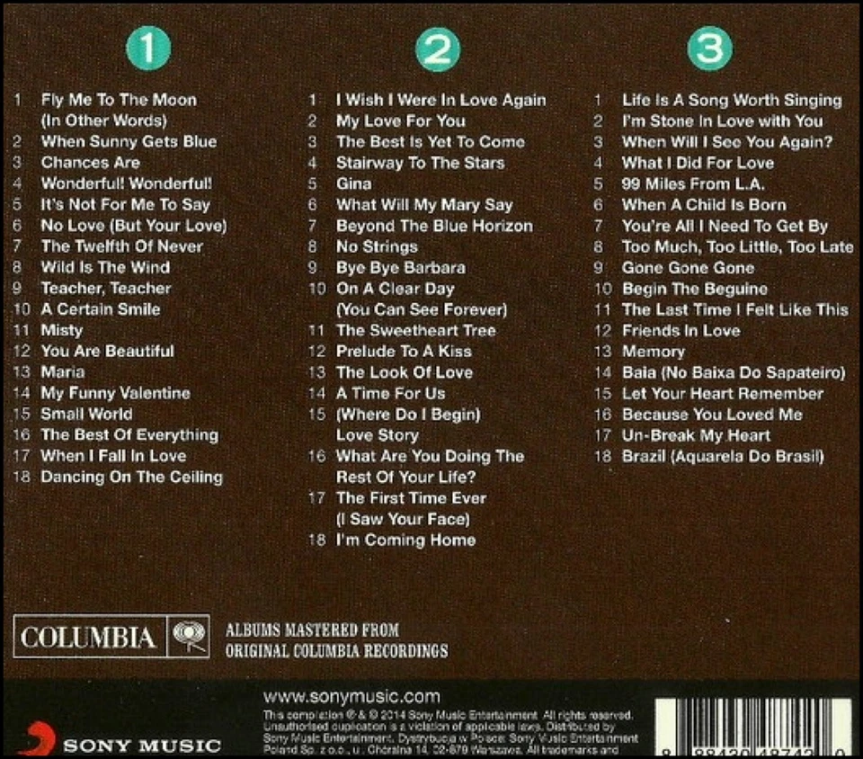 JOHNNY MATHIS * 54 Greatest Hits * NEW 3-CD BOX SET * All Original Recordings - Image 2 of 2