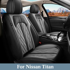 Front Row 2-seat For Nissan Titan 2009-2023 Pu Leather Car 2-seat Covers Cushion