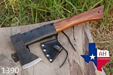 HIGH CARBON STEEL AXE HATCHET TOMAHAWK AXE W/ WOOD HANDLE-1390