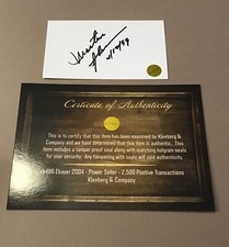 MARTIN SHEEN -  Autograph Index . Card  COA Actor The Departed Apocalypse Now