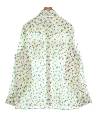 DAIRIKU Casual Shirt IvoryxBluexGreen(Flower Pattern) M DAIRIKU Casual Shirt IvoryxBluexGreen(Flower Pattern) M