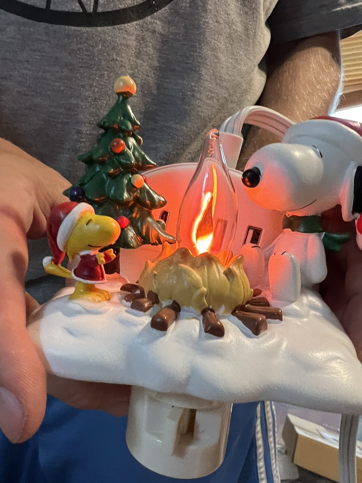Peanuts Snoopy and Woodstock by Campfire Christmas Night Light 165013 for sale online eBay