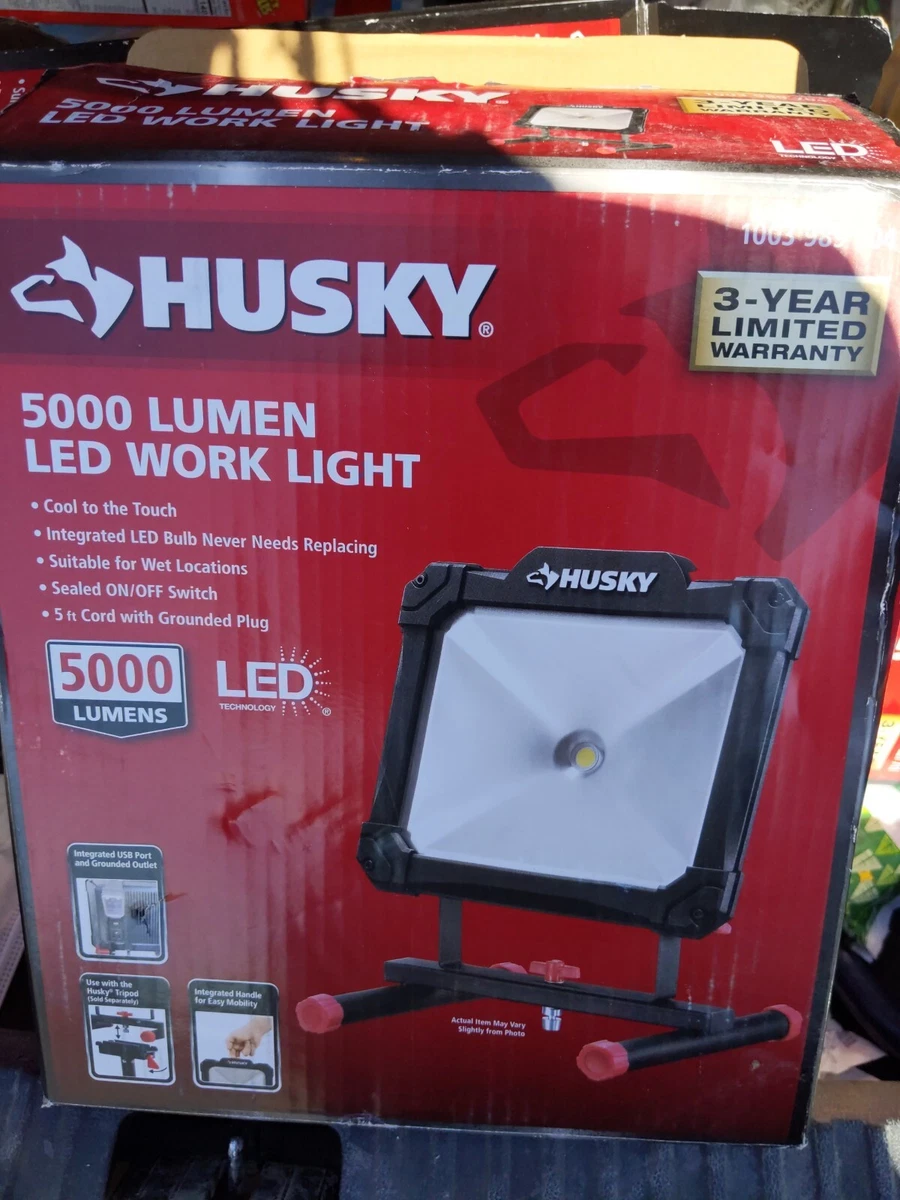 Husky 5000 Lumens Portable LED Work Light