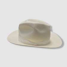 Brand new Rag  & bones women’s white Trilby Panama hat Straw Panama Hat in White for Women | rag & bone main image 2