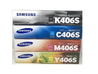 4 x Original Toner Samsung Xpress CLP-365W CLX-3305 SL C410W C460 FN FW / P406C