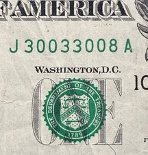 Multiple Pairs Fancy Serial Number 30033008  $1 Dollar  Very Cool