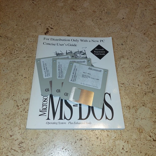 MS-DOS 6.22 + Windows 3.11 for Workgroups with Manuals