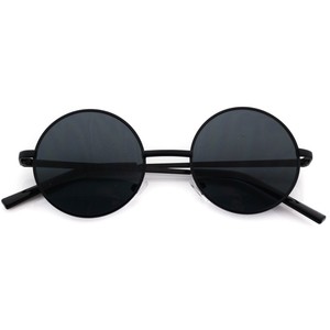 Breeze Sunglasses John Lennon Black Lens Round Hippie Eye Glasses Retro ...