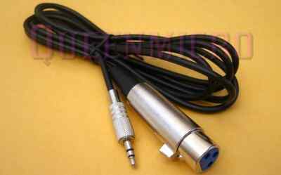 20Ft XLR 3-Pin Female to 3.5mm 1/8'' Stereo Plug Microphone Audio TRS Cable 20'Ft