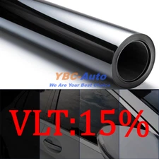 2Ply Uncut  20"x100FT Car Window Tint Film Roll with Shades 15%VLT Anti-Scratch