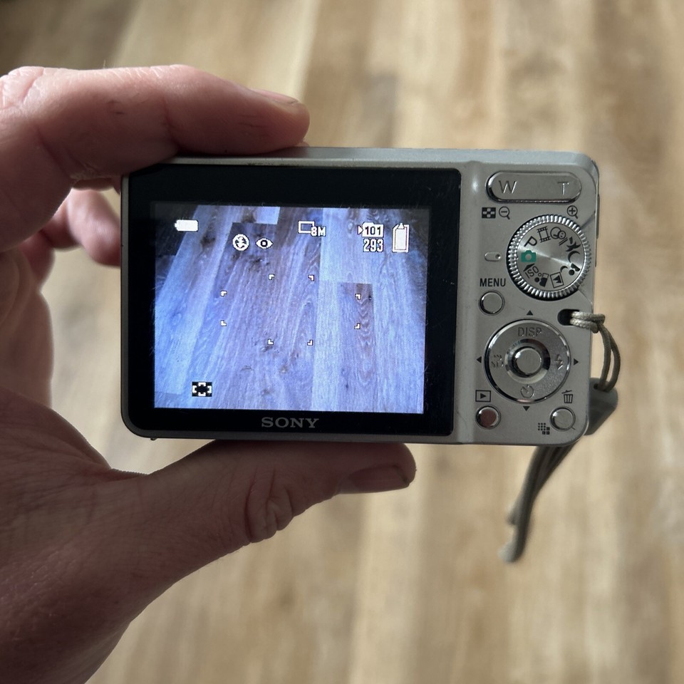 Sony Cybershot DSCS780 8.1MP Digital Camera TESTED Battery + Memory