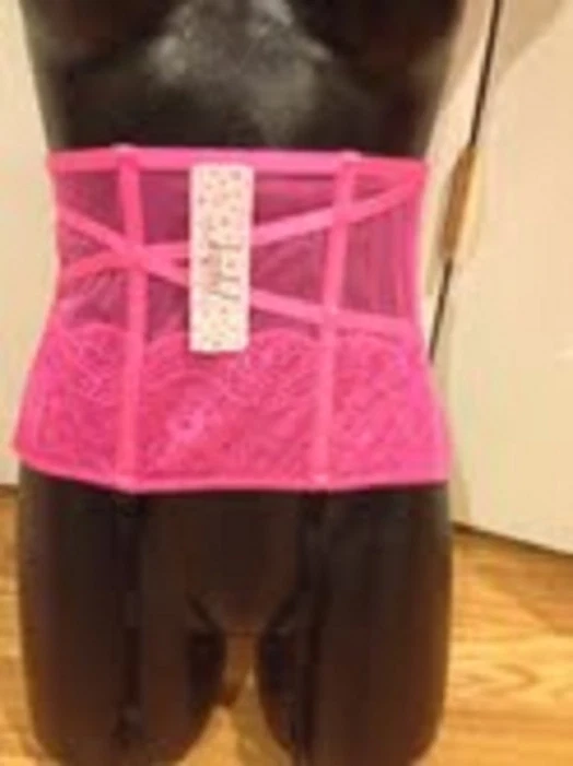 Jezebel Waist Cincher Elektra Boned GARTER BELT Back Hook 40009  Hot Pink SMALL - Image 4 of 4