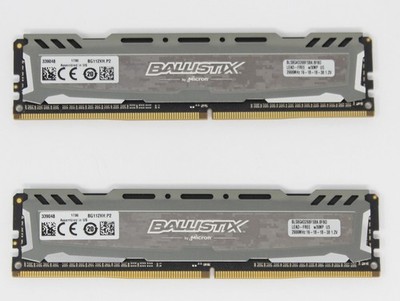 Crucial Ballistix Sport LT grau 16 GB (2x8GB) BLS8G4D26BFSBK DDR4-2666 (#16347)