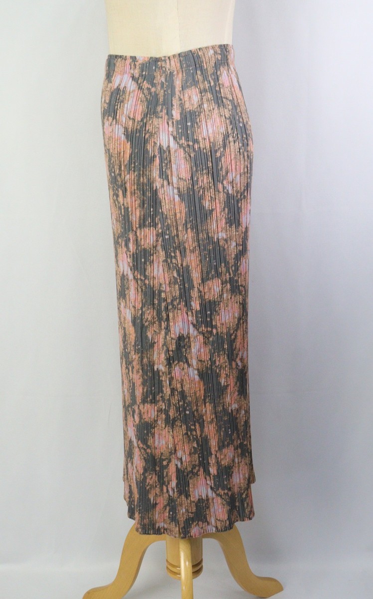 PLEATS PLEASE Pink/Gray Skirt ISSEY MIYAKE 194 9943 | eBay