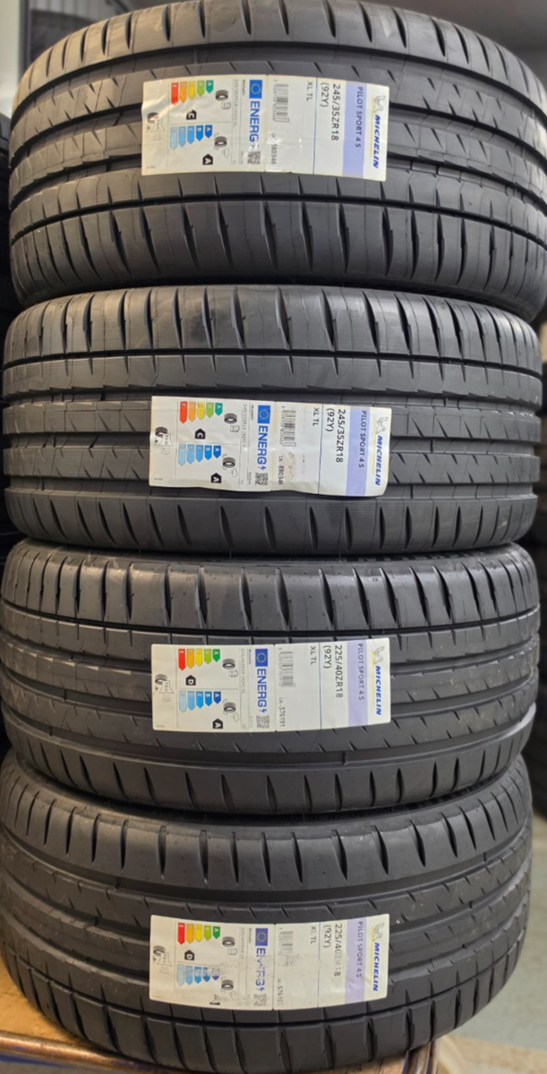 4X NEW MICHELIN PILOT SPORT 4S 245/35 ZR18 225/40 ZR18 UHP TYRES