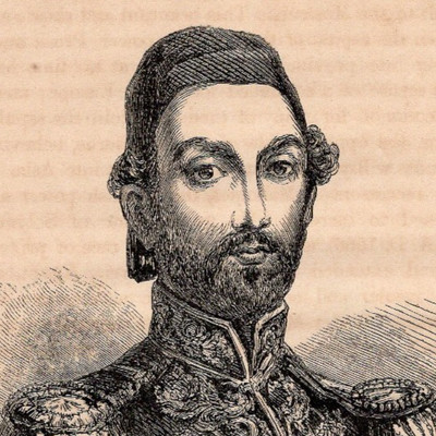 The Sultan Ottoman Ruler Portrait Antique Engraving Old World History 1853