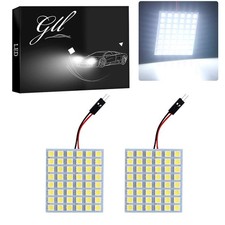 48-smd Led Panel Light 2-pack T10 Ba9s Festoon Adapters Dome Interior 12v 48-smd Led Panel Light 2-pack T10 Ba9s Festoon Adapters Dome Interior 12v