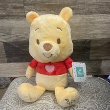 Disney Baby Winnie the Pooh Plush Red Shirt Pink Heart Kids Preferred 81445 NWT