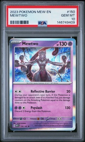 2023 POKEMON MEW EN-151 #150 MEWTWO PSA 10