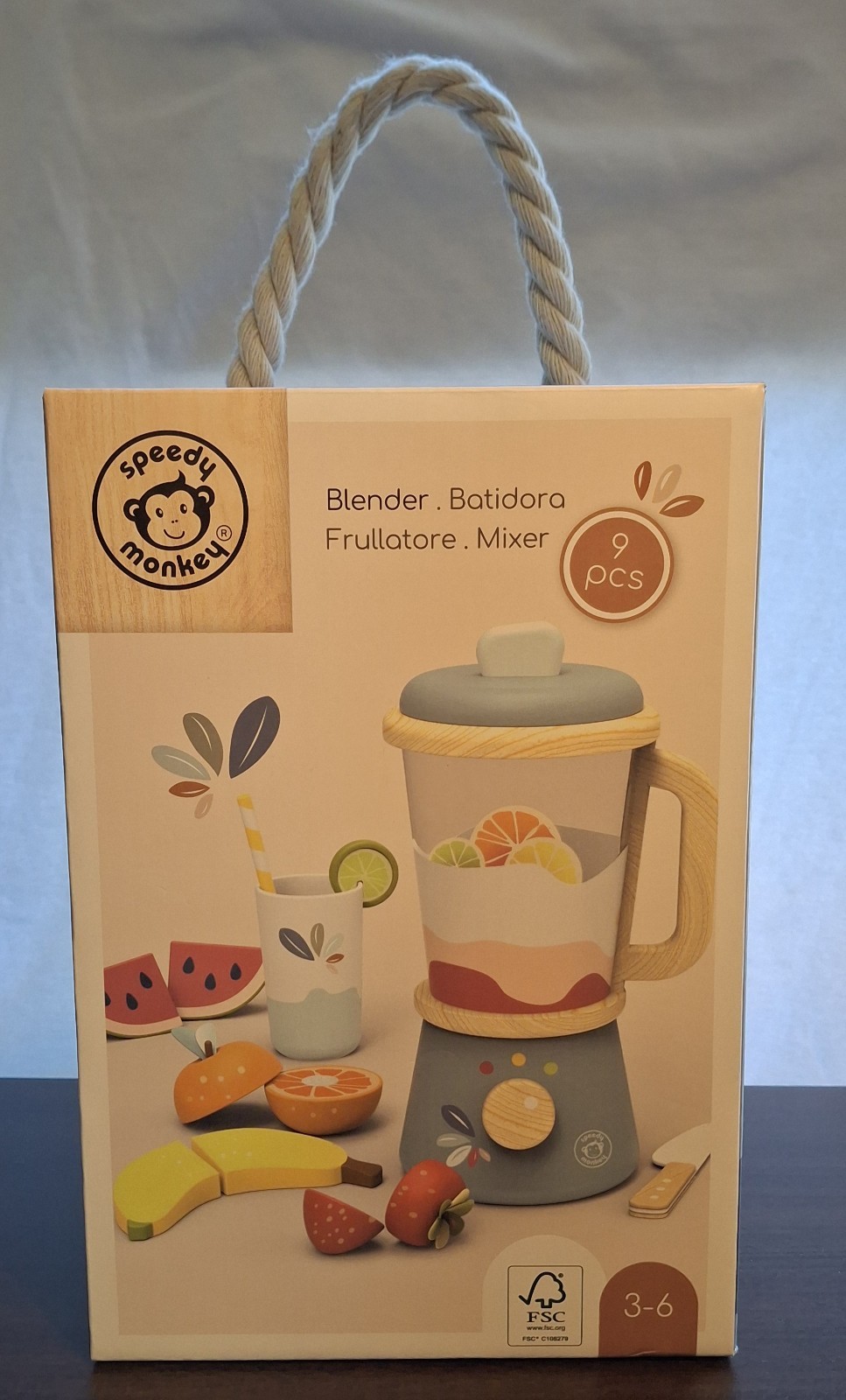 Speedy Monkey Toy Blender 9 Pieces Ages 3-6