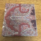 Hallmark Refillable Address Book Ring Binder A-Z Tabs Paisley Cover RA5966 — photo 2