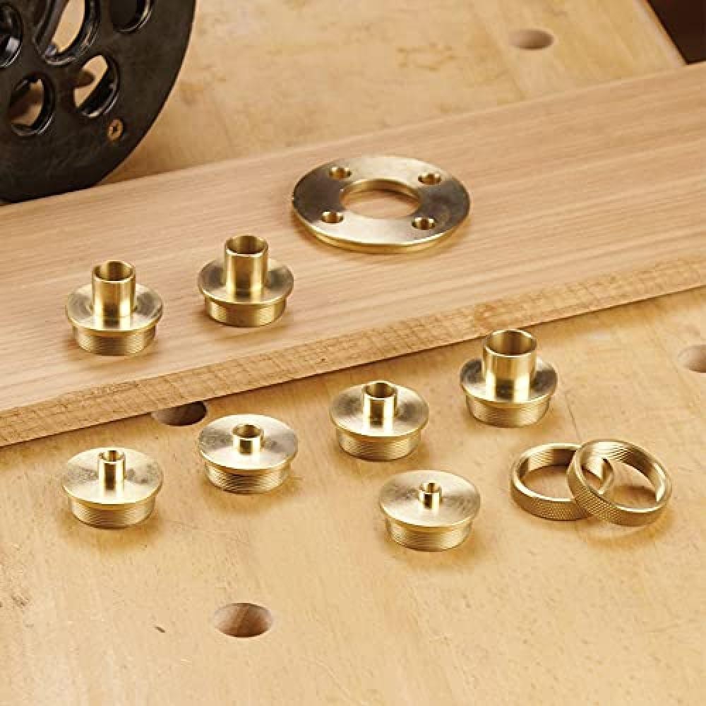 CMT TGA CMT-TGA-7-bushing Template Guide Kit (10 PCS) for routers, 5 V, Nero - N