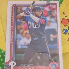 Topps 2025 Series 2 Johan Rojas #469 Philadelphia Phillies Baseball Base Set