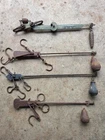 Antique Stimpson Hanging Scale Iron Blacksmith Farm Scale Balance Counterweight