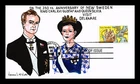 US COVER NEW SWEDEN 350TH ANNIVERSARY AIR MAIL FDC ROYAL COUPLE HAND COLORED
