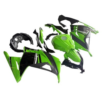 Black Green Complete Fairings Plastic for Kawasaki Ninja 300 2013-2017 Body Work