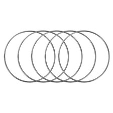 5 Pcs Dream Catcher Rings,4.7 Inch Macrame Hoops Rings,Black