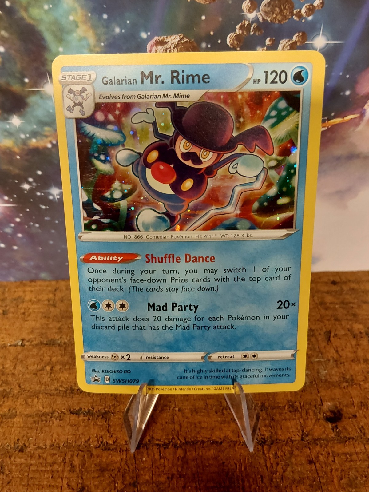 Pokemon Galarian Mr Rime SWSH079 Sword & Shield Black Star Promo Card