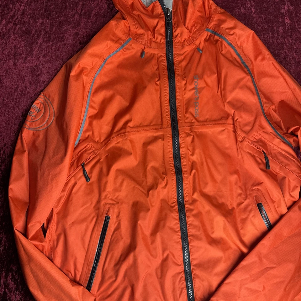 Showers Pass Men’s Cycling Jacket Medium – Orange – Full Zip – Waterproof - Image 2 of 4