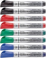 Quartet Glass Board Dry Erase Markers, Bullet Tip, Premium, Assorted Colors,